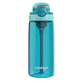 Contigo Leakproof lid 591 mL Juniper Jade Aubrey Plastic Water Bottle with Straw C044R