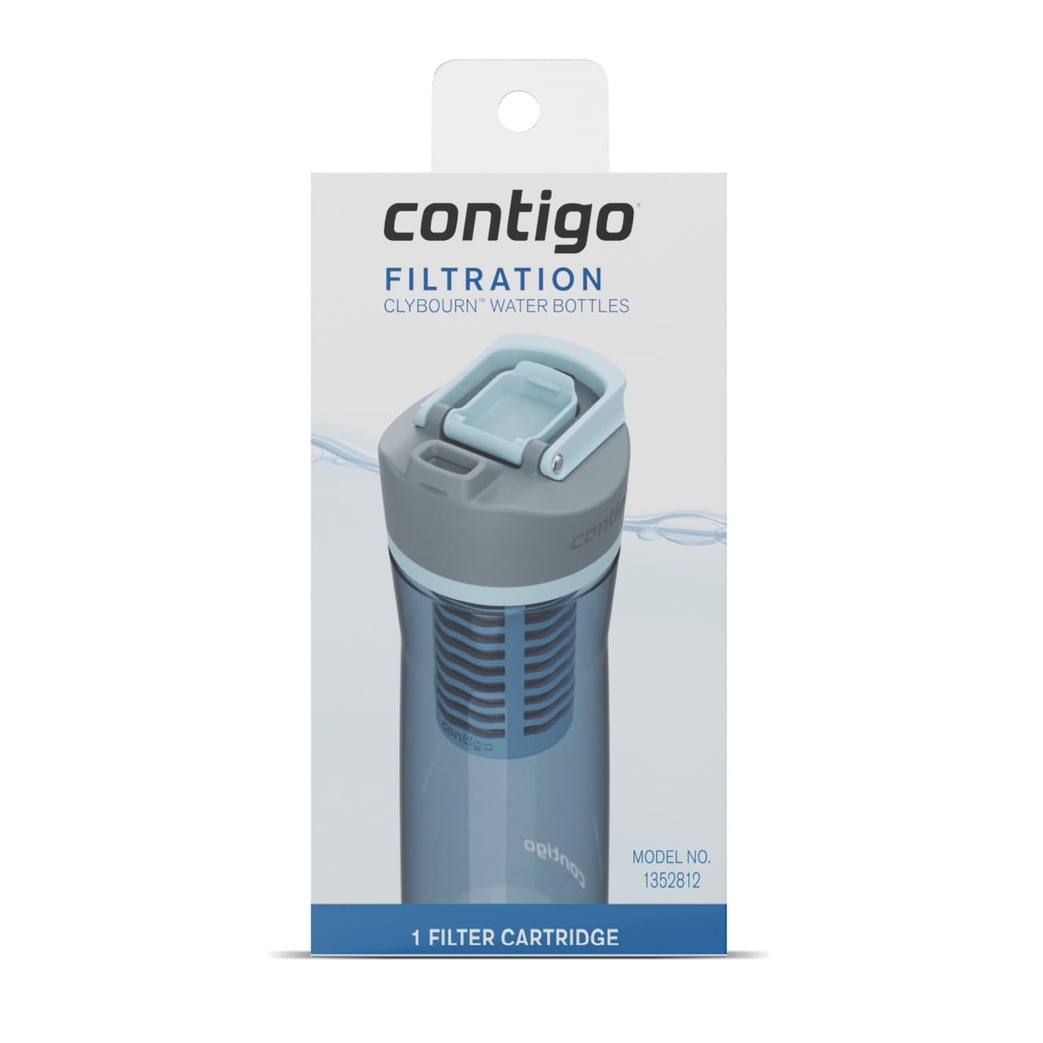 Contigo Clybourn FreeFlow Filter Water Bottle Replacement Filter, 1 Count C030C