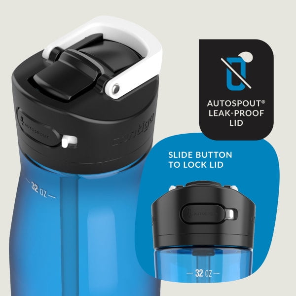 Contigo Ashland 2.0 32 oz Licorice BPA Free Water Bottle C039K