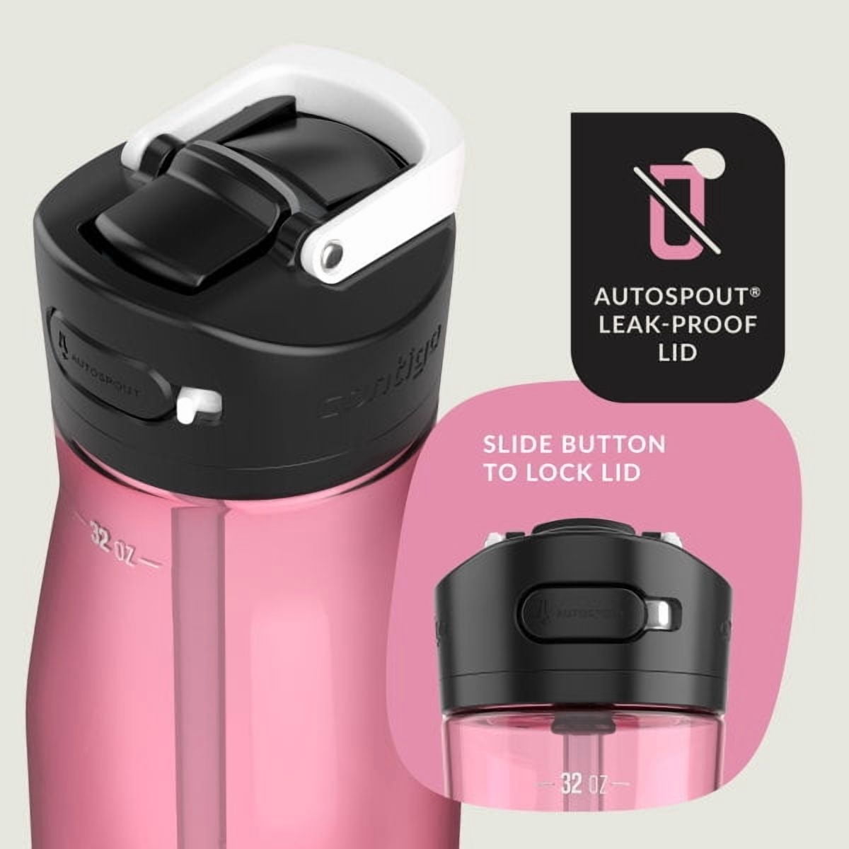 Contigo Ashland 2.0 32 oz Licorice BPA Free Water Bottle C039K