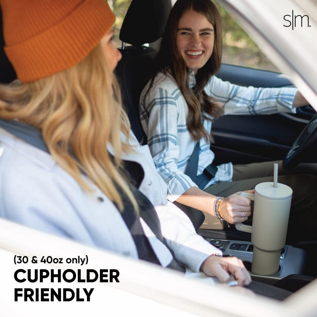 Simple Modern 40 fl oz Insulated Stainless Steel Trek Tumbler with Straw Lid | 80s Mix C403M