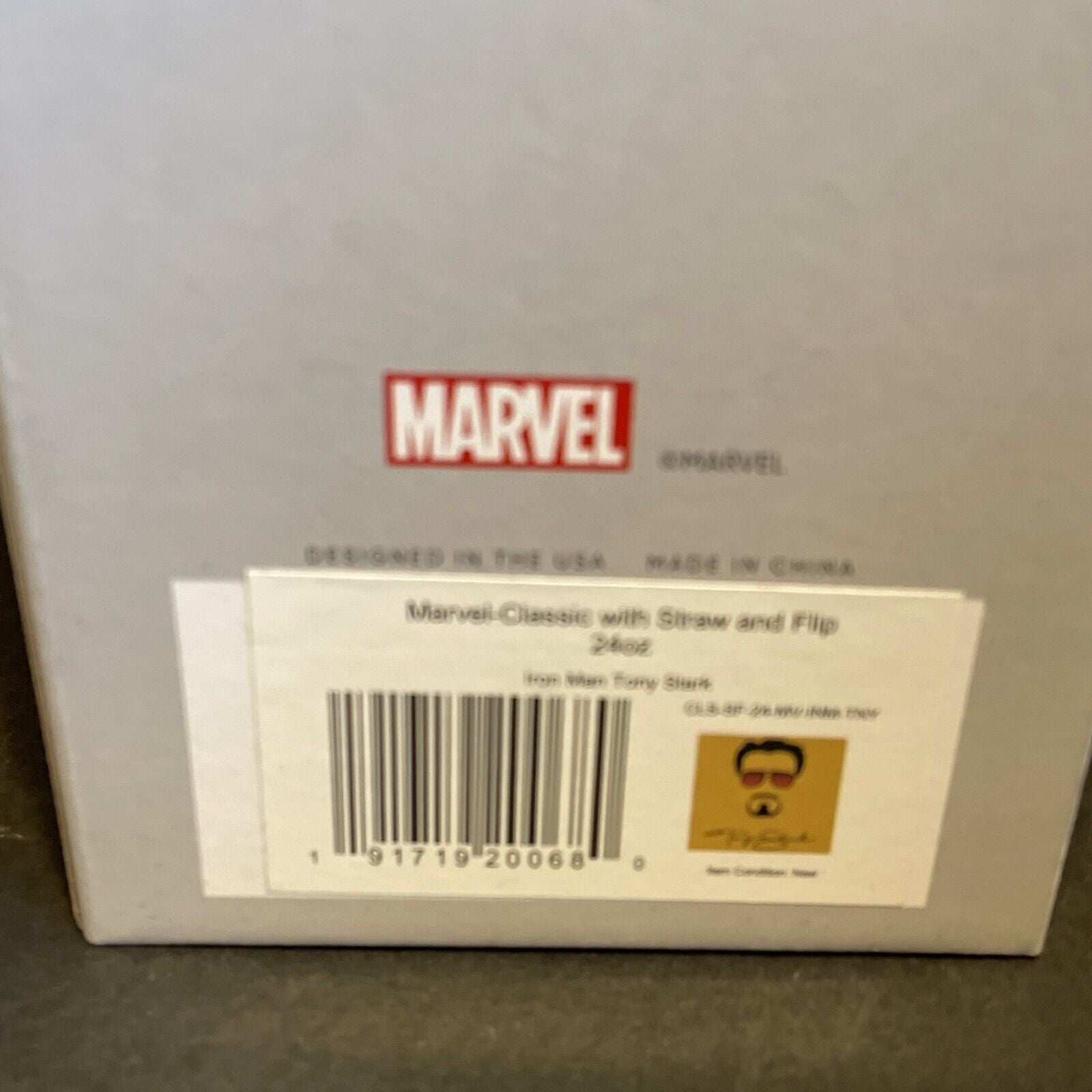 Simple Modern Insulated Iron Man Tony 24oz  Tumbler W/Flip Lid and Straw Lid C434A