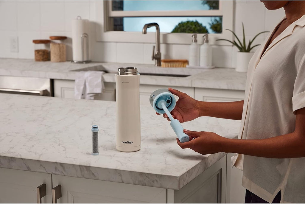 Contigo 24 oz. Wells Chill Stainless Steel Filter Water Bottle - Salt C086E