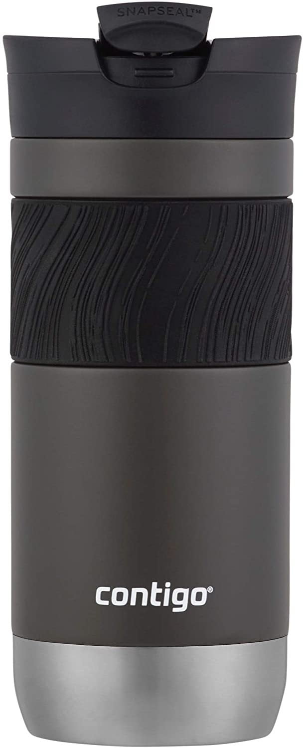 Contigo Byron 2.0 Stainless Steel Travel Mug with SNAPSEAL Lid and Grip, 20 oz, Sake &amp; Blue Corn, 2-Pack C014L