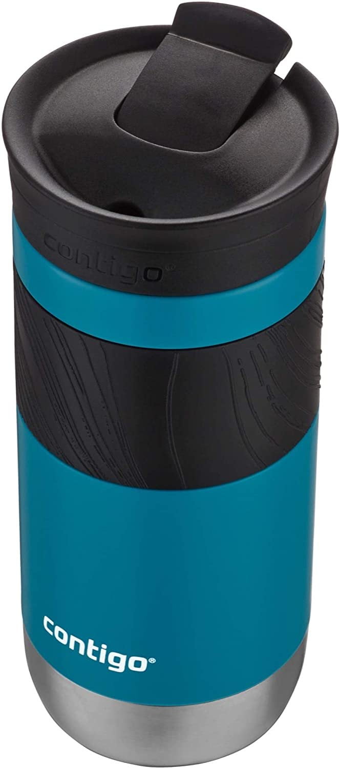 Contigo Byron 2.0 Stainless Steel Travel Mug with SNAPSEAL Lid and Grip, 20 oz, Sake &amp; Blue Corn, 2-Pack C014L