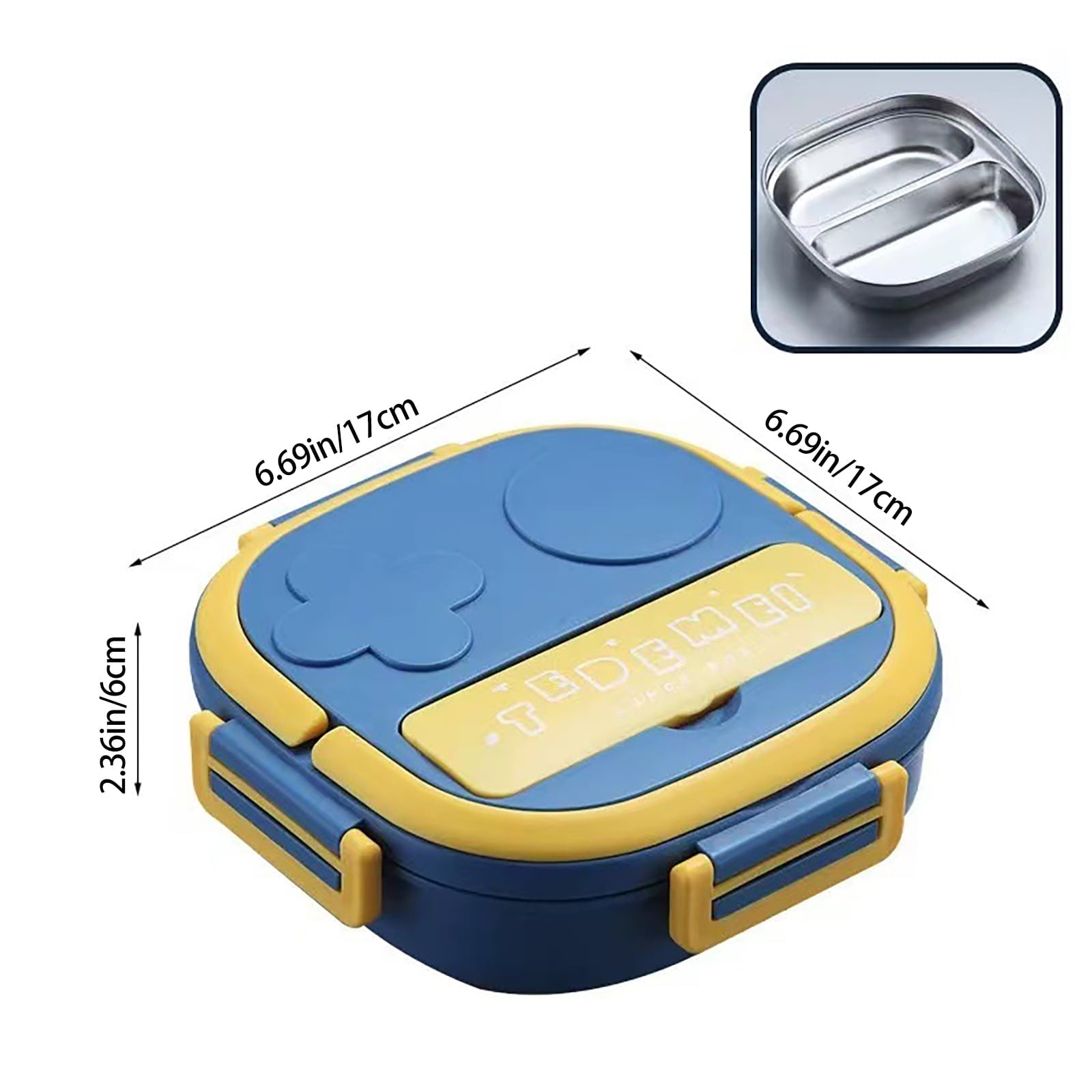 Clearance Items!Ymkly Kitchen Storage,Storage Box,Two Grid Stainless Steel Square Lunch Box ForTravel Office For Girls Boys Portable School Lunch Box Bento Thermal Food ,Contigo Coffee Travel Mug C078S