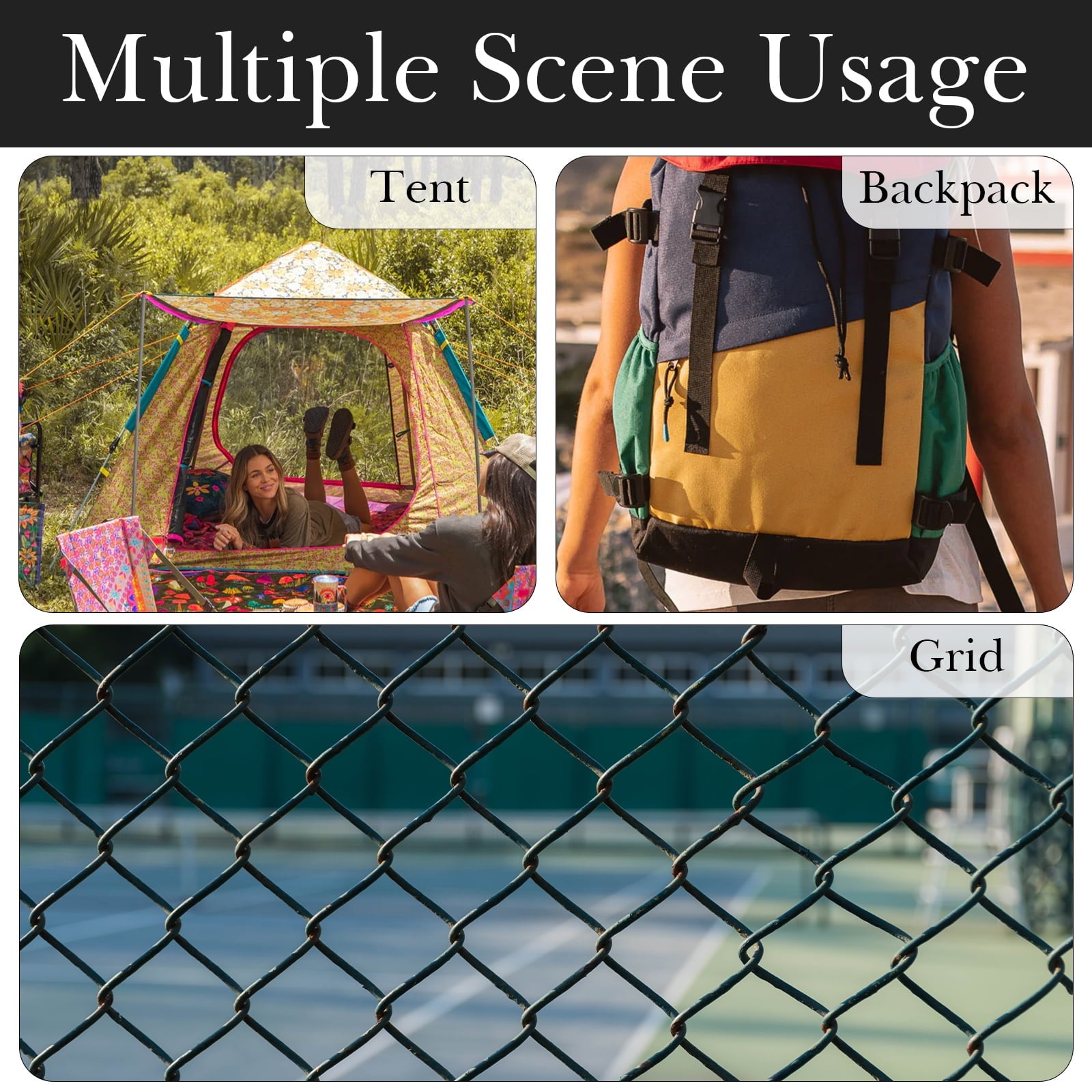 Linkidea 2 Pack Fence Hooks for Waterbottle, Compatible with Stanley, Nalgene, IRON FLASK with Handle Bottle &amp; Tumbler, S Shaped Hook Hanger Magnetic Buckle for Outdoor Sports Camping C231E