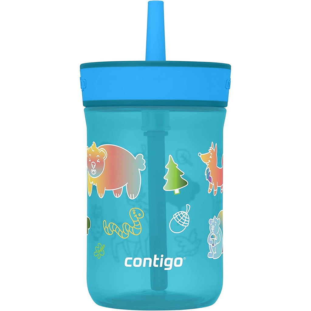 Contigo Kid's 14 oz. Leighton Tumbler with Straw - Juniper/Blue Forest C118K