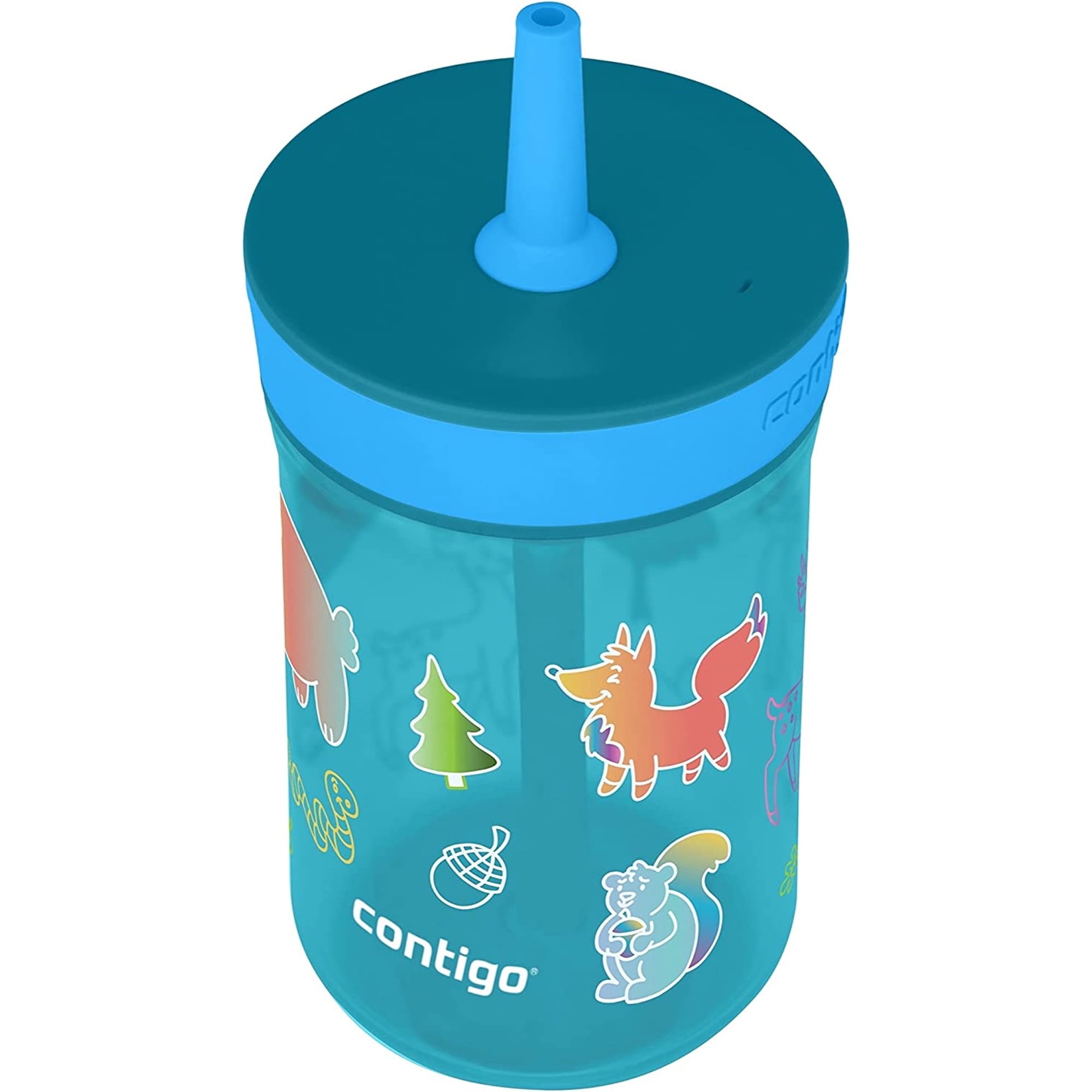Contigo Kid's 14 oz. Leighton Tumbler with Straw - Juniper/Blue Forest C118K