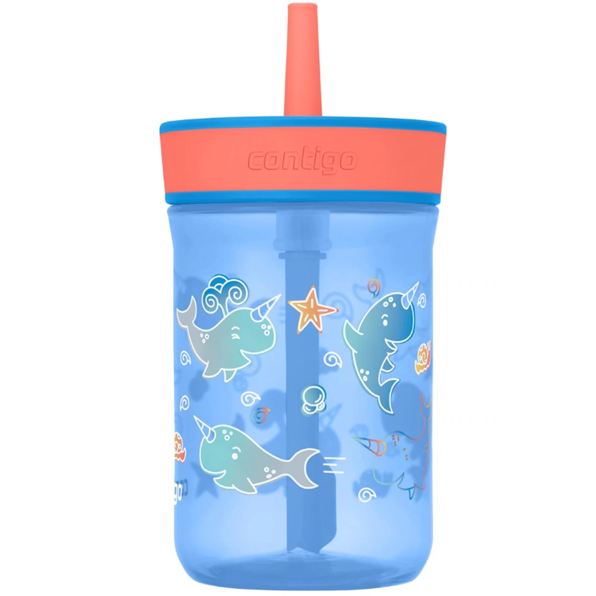 Contigo Kid's 14 oz. Leighton Tumbler with Straw - Juniper/Blue Forest C118K