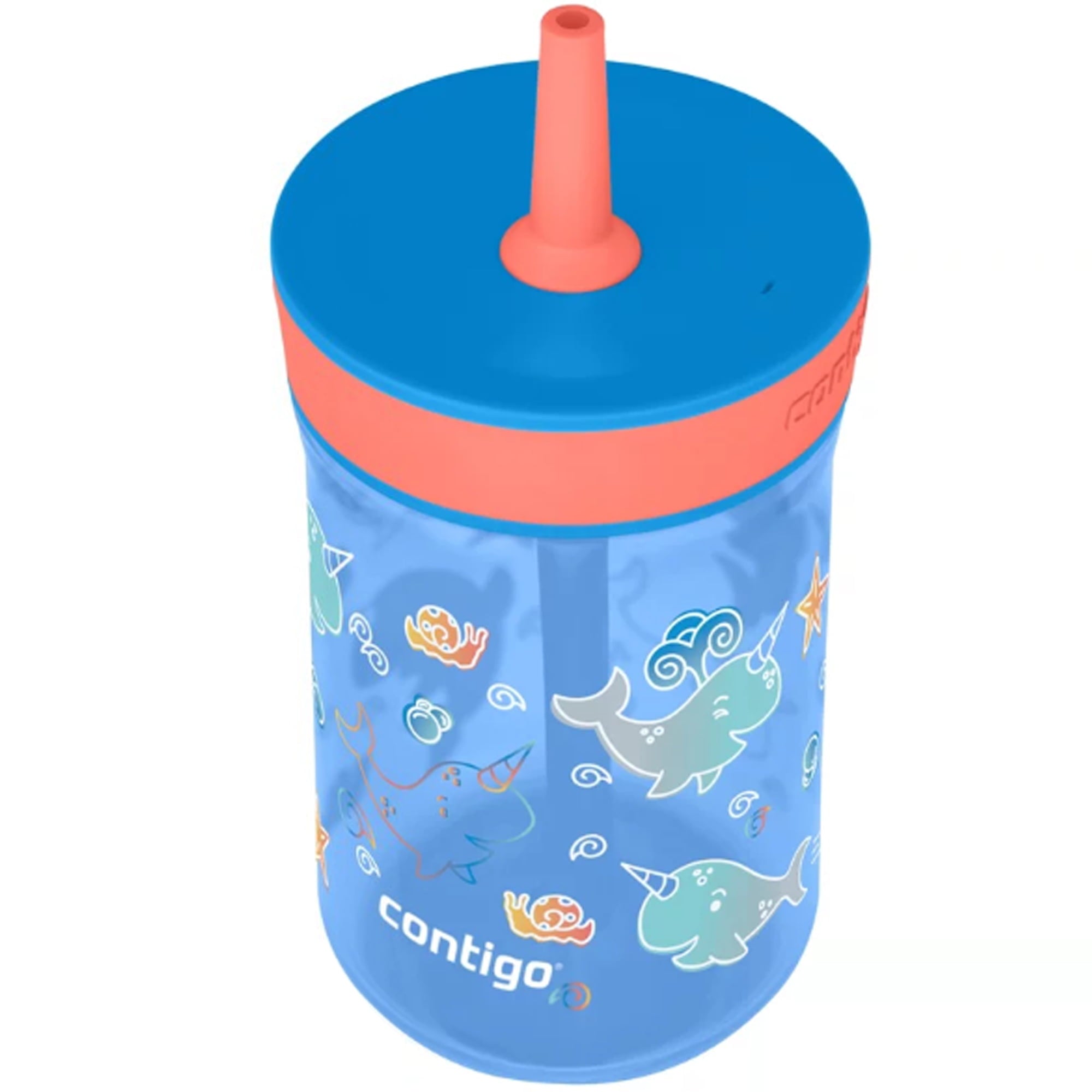 Contigo Kid's 14 oz. Leighton Tumbler with Straw - Juniper/Blue Forest C118K