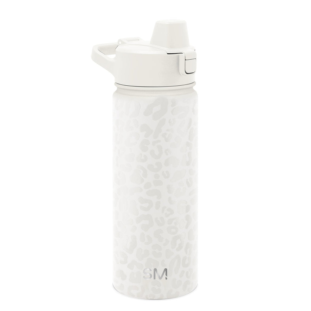 Simple Modern 18 fl oz Insulated Stainless Steel Summit Water Bottle with Covered Silicone Straw Lid | Sweet Taffy C395X