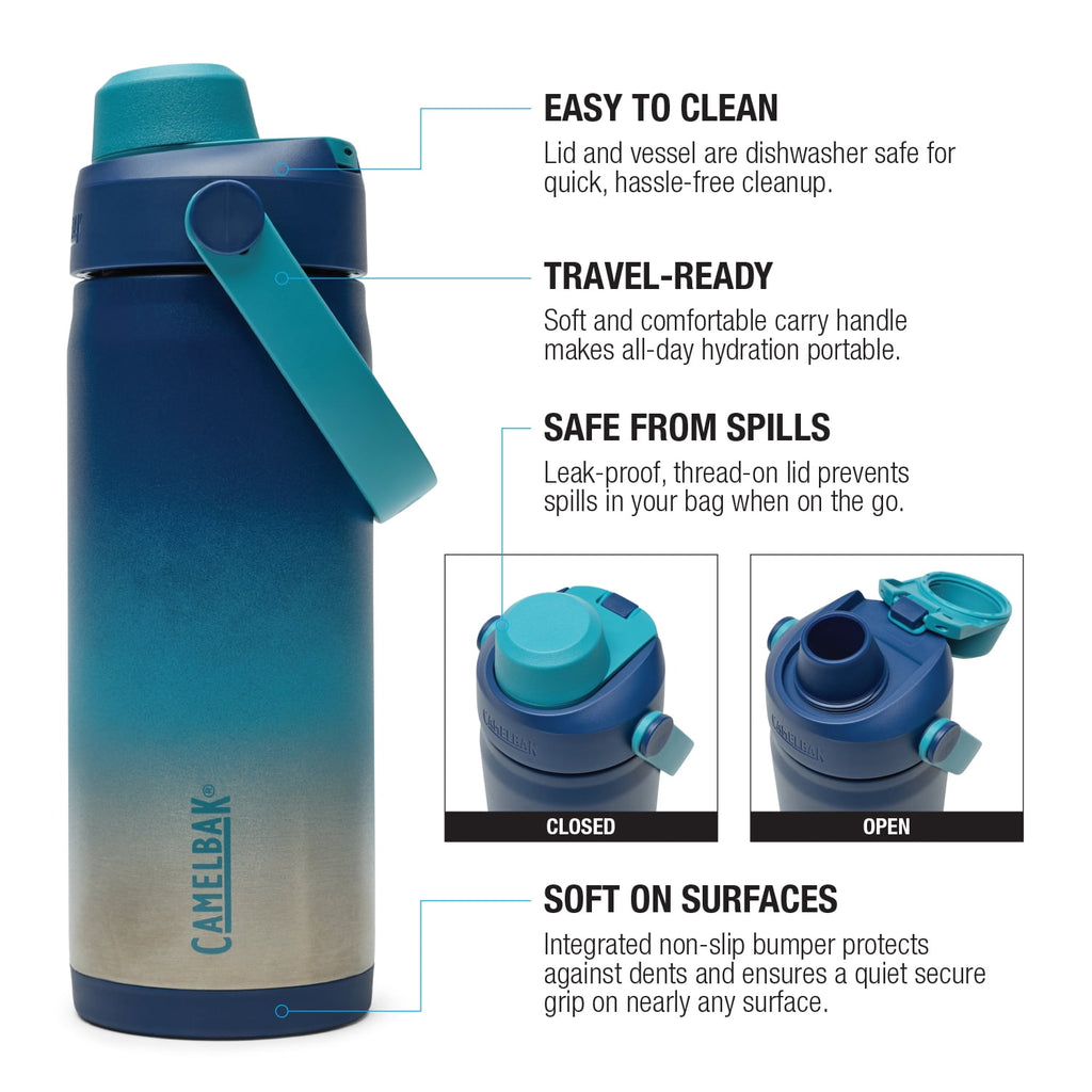 Camelbak Thrive Chug 16oz Stainless Bottle, Blue Haze C322J