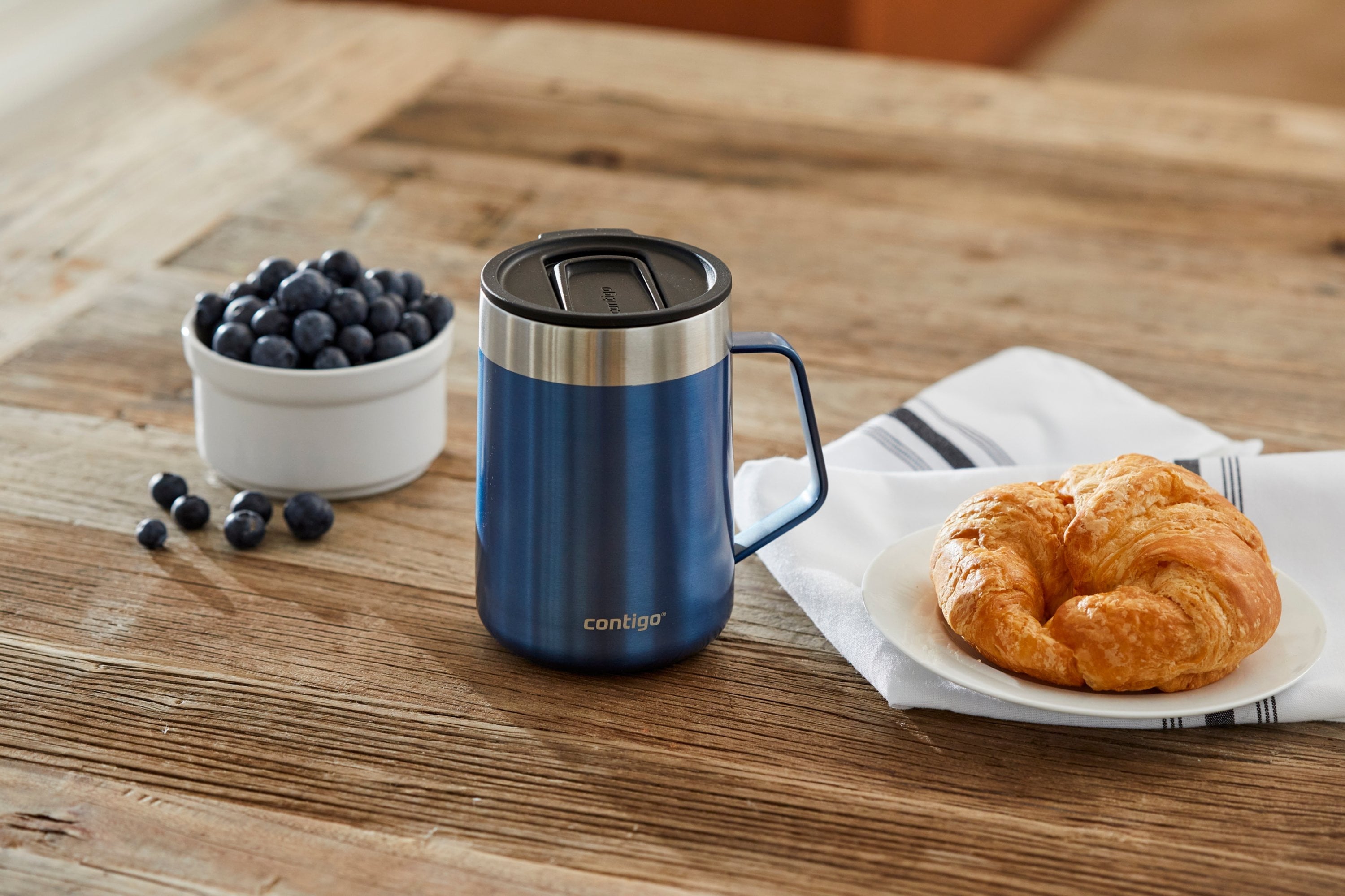 Contigo 14 oz. Streeterville Stainless Steel Mug - Blue Corn C010E