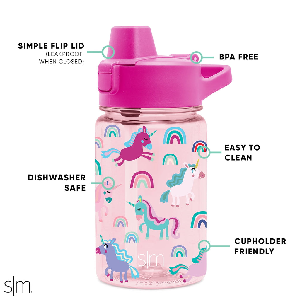 Simple Modern 12 fl oz Reusable Tritan Summit Water Bottle with Silicone Straw Lid | Birthday Cake C404T