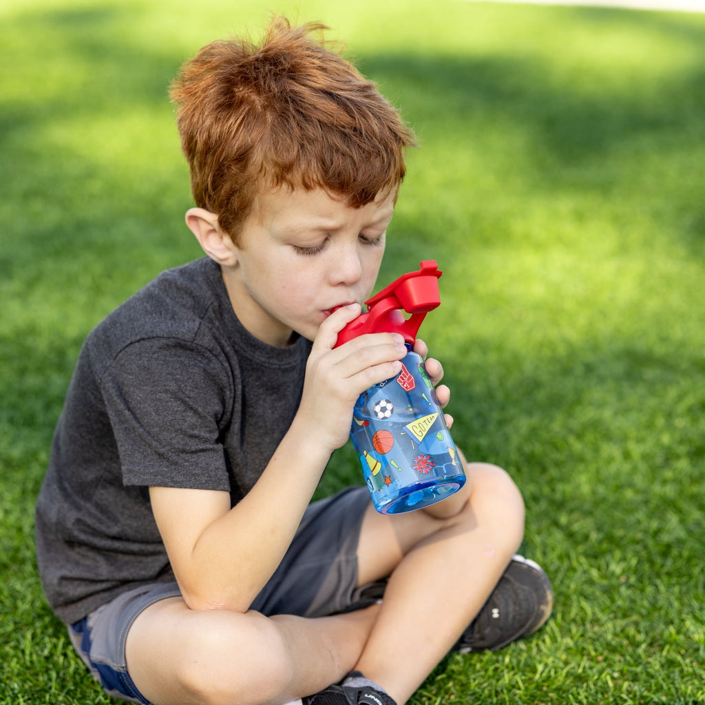 Simple Modern 12 fl oz Reusable Tritan Summit Water Bottle with Silicone Straw Lid | Birthday Cake C404T