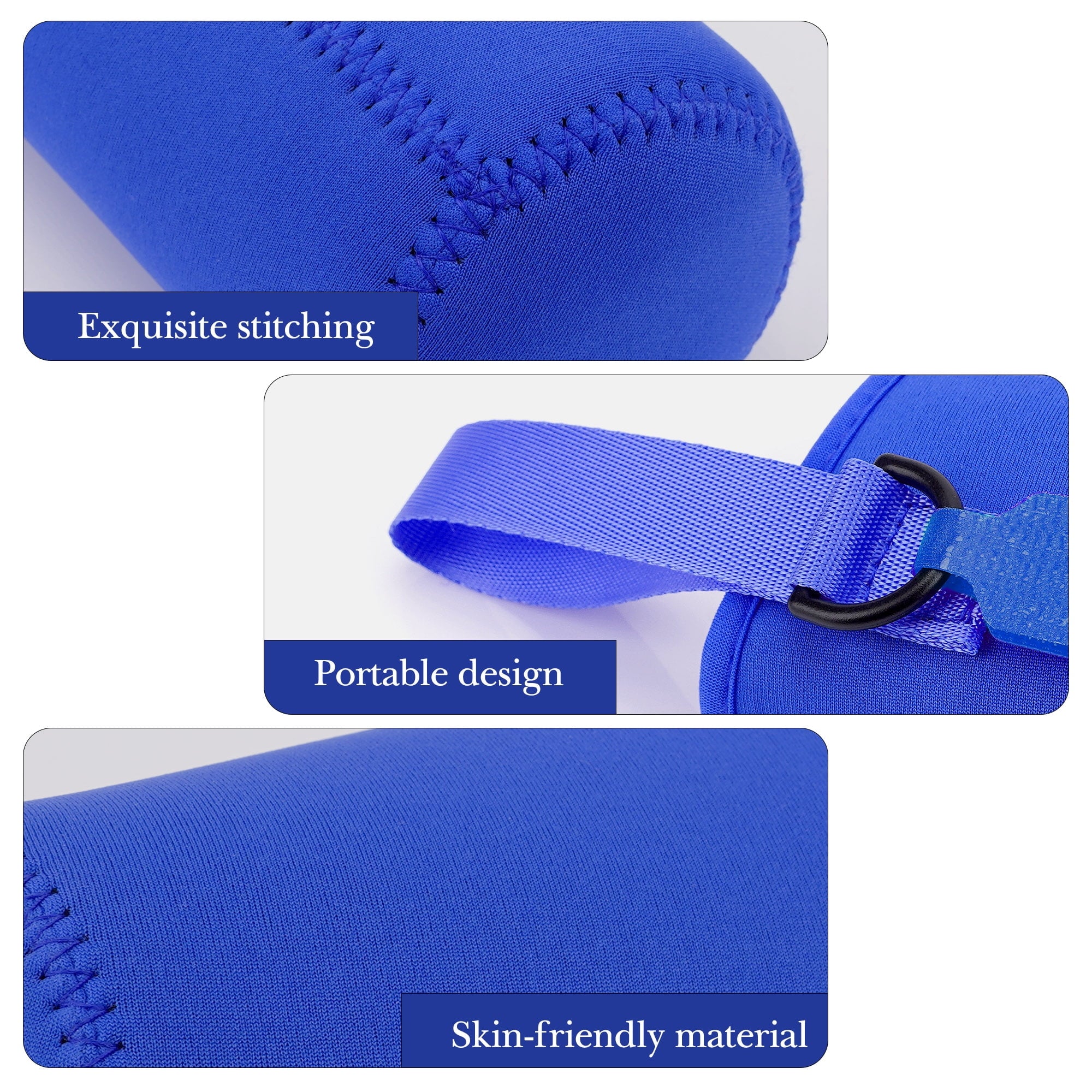 Linkidea Water Bottle Sleeve Compatible with CamelBak Eddy+ Tritan 14oz, Steel 12oz Kids Bottle, Waterbottle Holder Bag with Name Tag, Navy Blue C390W