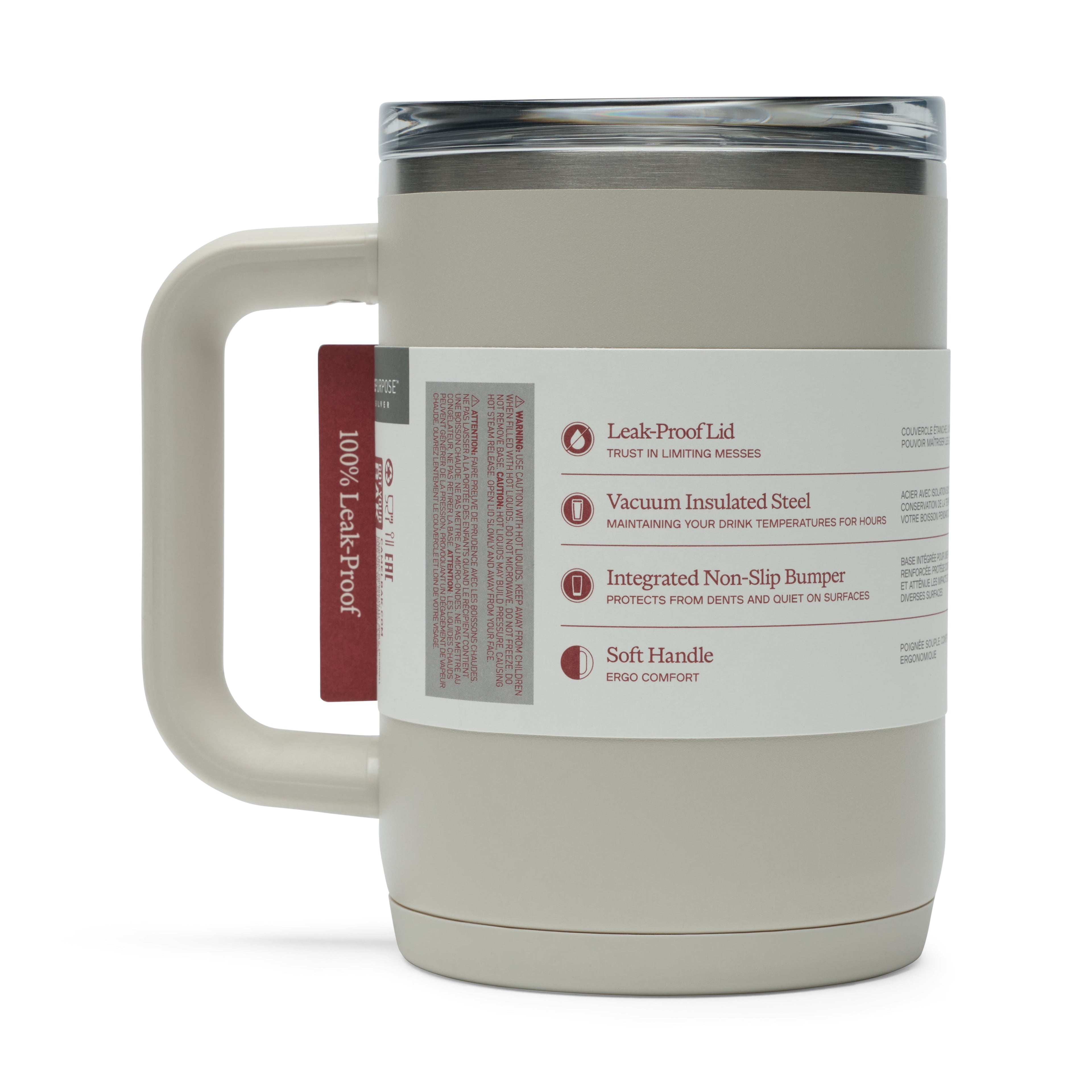 CamelBak Thrive 16oz Stainless Steel Leak-Proof Mug, Stone C291F