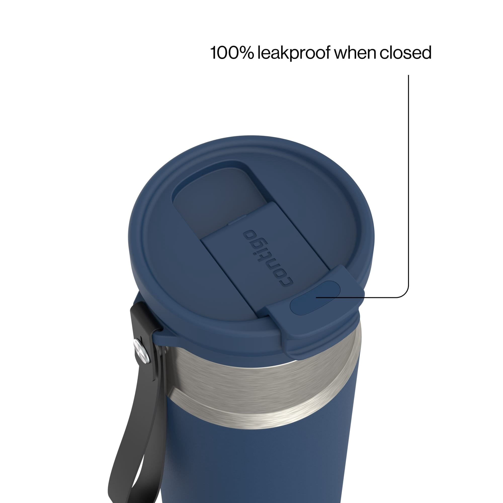 Contigo DualSip 20 oz Leakproof Insulated Water Bottle with 2-Way Lid C069G