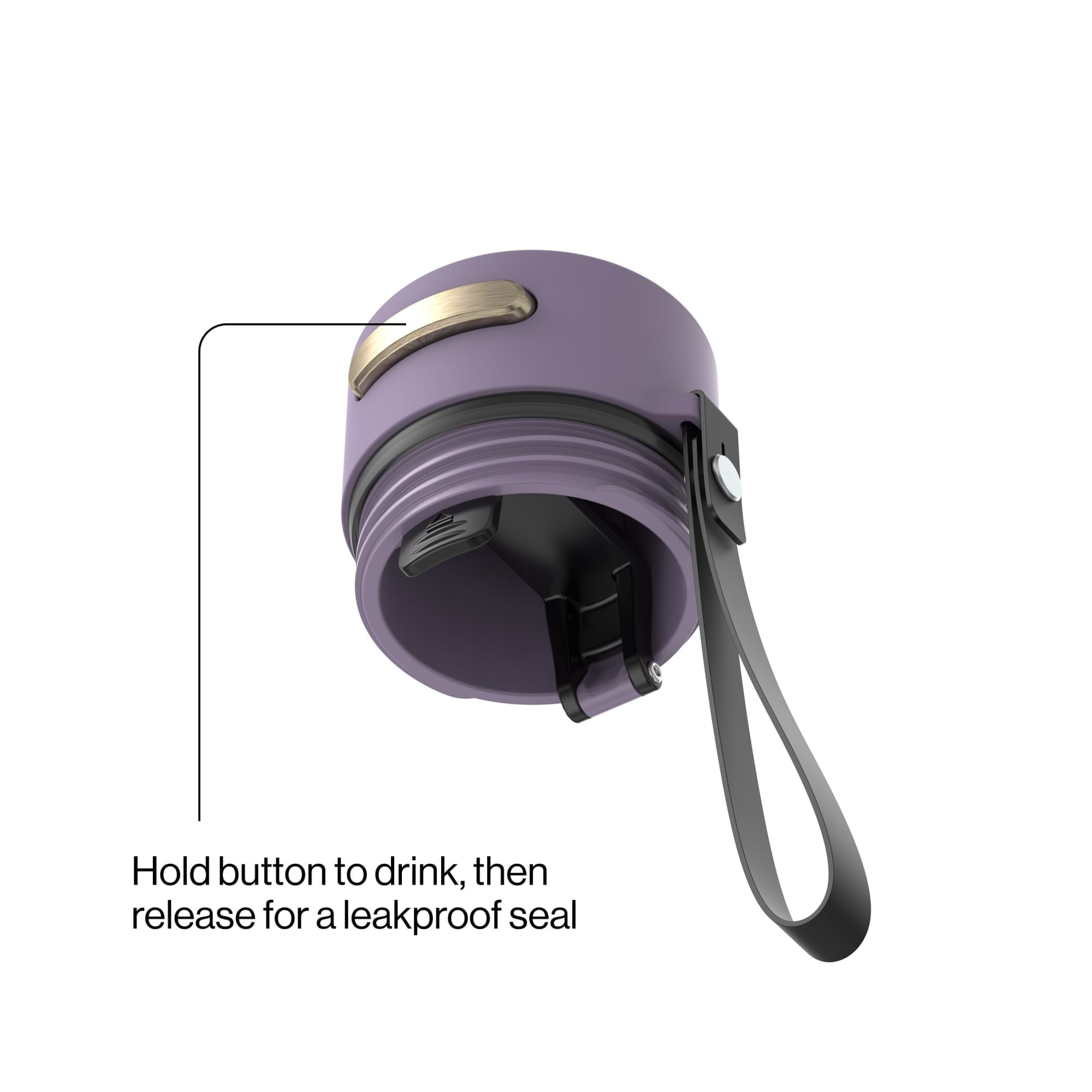 Contigo AutoSeal 16 oz Leakproof Water Bottle with Carrying Strap C023X
