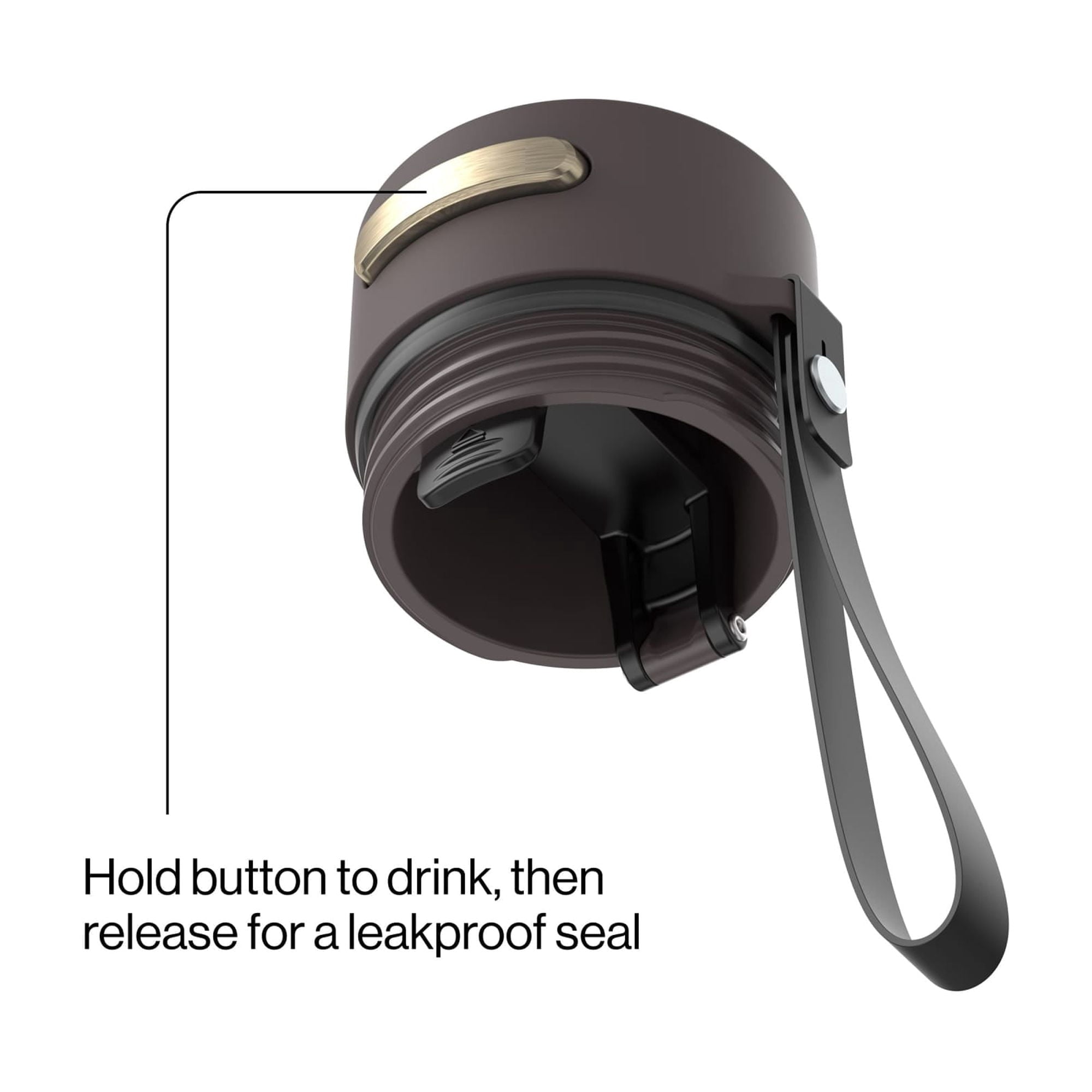 Contigo AutoSeal 16 oz Leakproof Water Bottle with Carrying Strap C023X