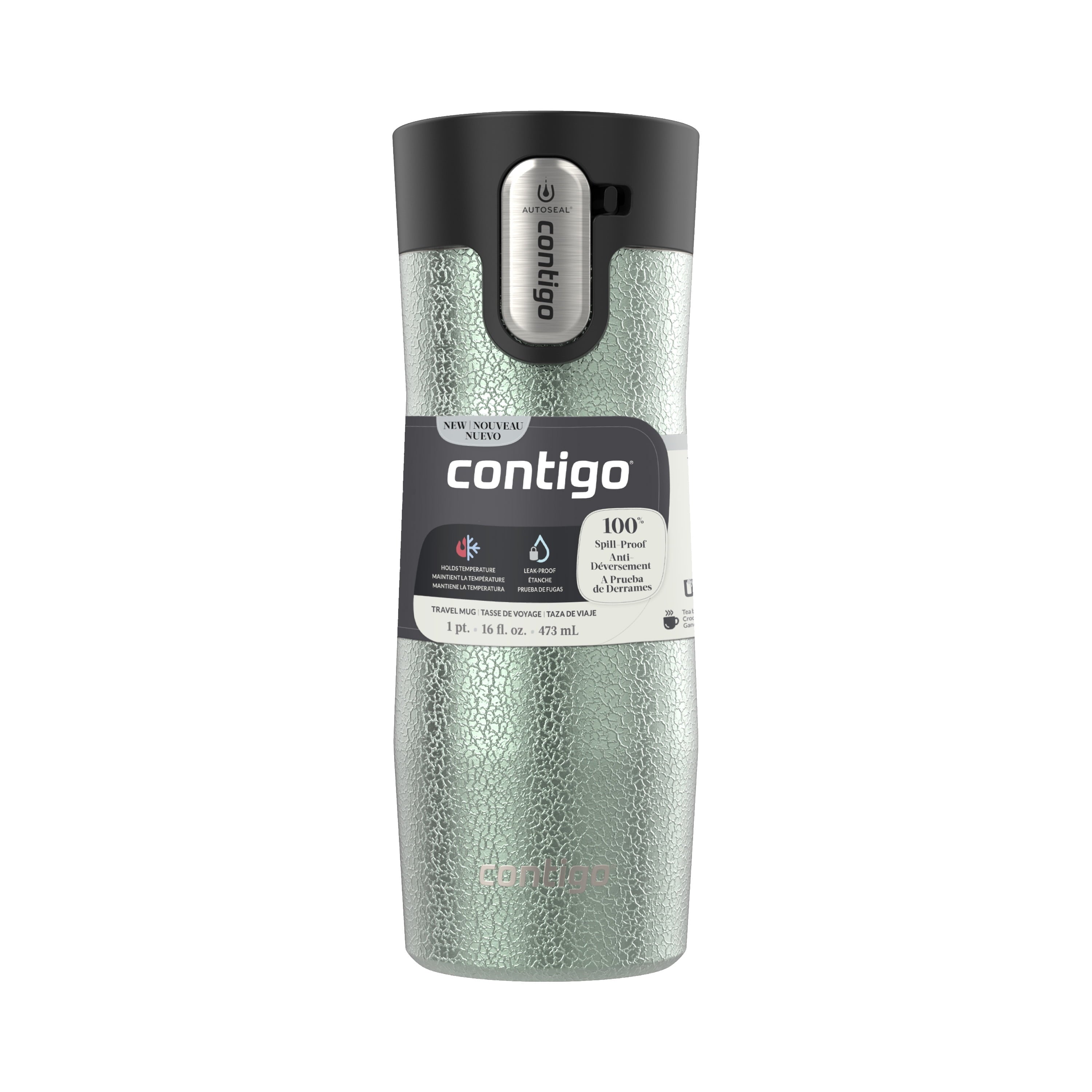 Contigo AUTOSEAL West Loop Vacuum-Insulated Stainless Steel Travel Mug with Easy-Clean Lid, 16 oz C031E
