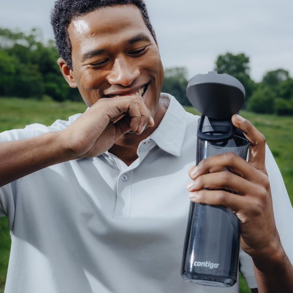Contigo - Water Bottle with Leak-Proof and Locking Lid, BPA Free, 709ml Capacity, Black C087X