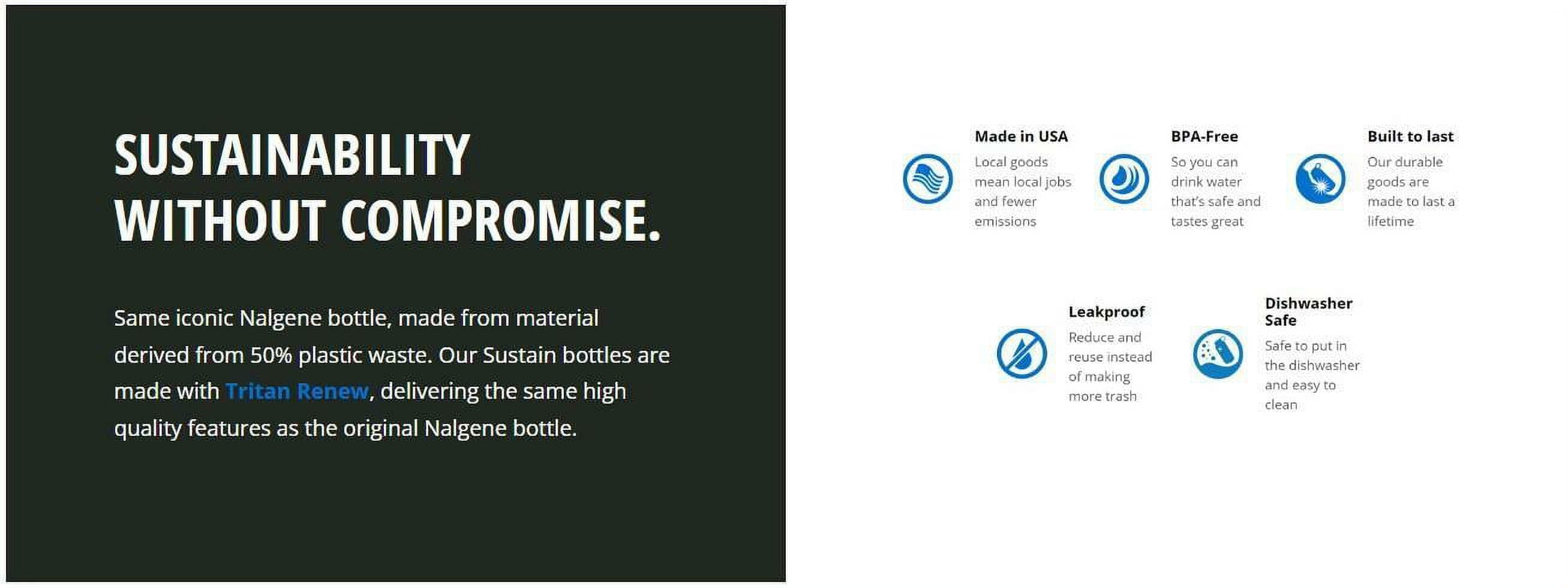 Nalgene Tritan OTF Water Bottle: 24oz, Glacial Blue C142F