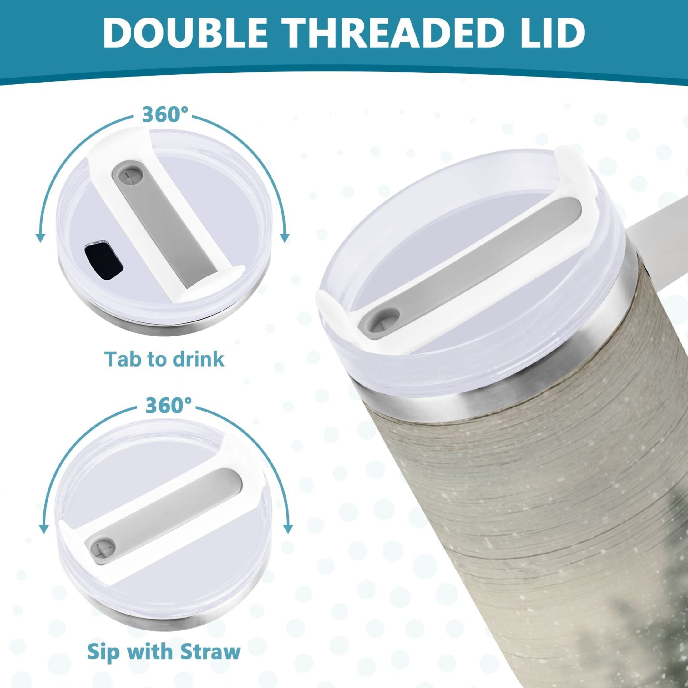 40 oz Insulated Stainless Steel Tumbler Double Wall Stainless Steel Tumbler with 2-Way Drinking Vintage Red Truck C631V