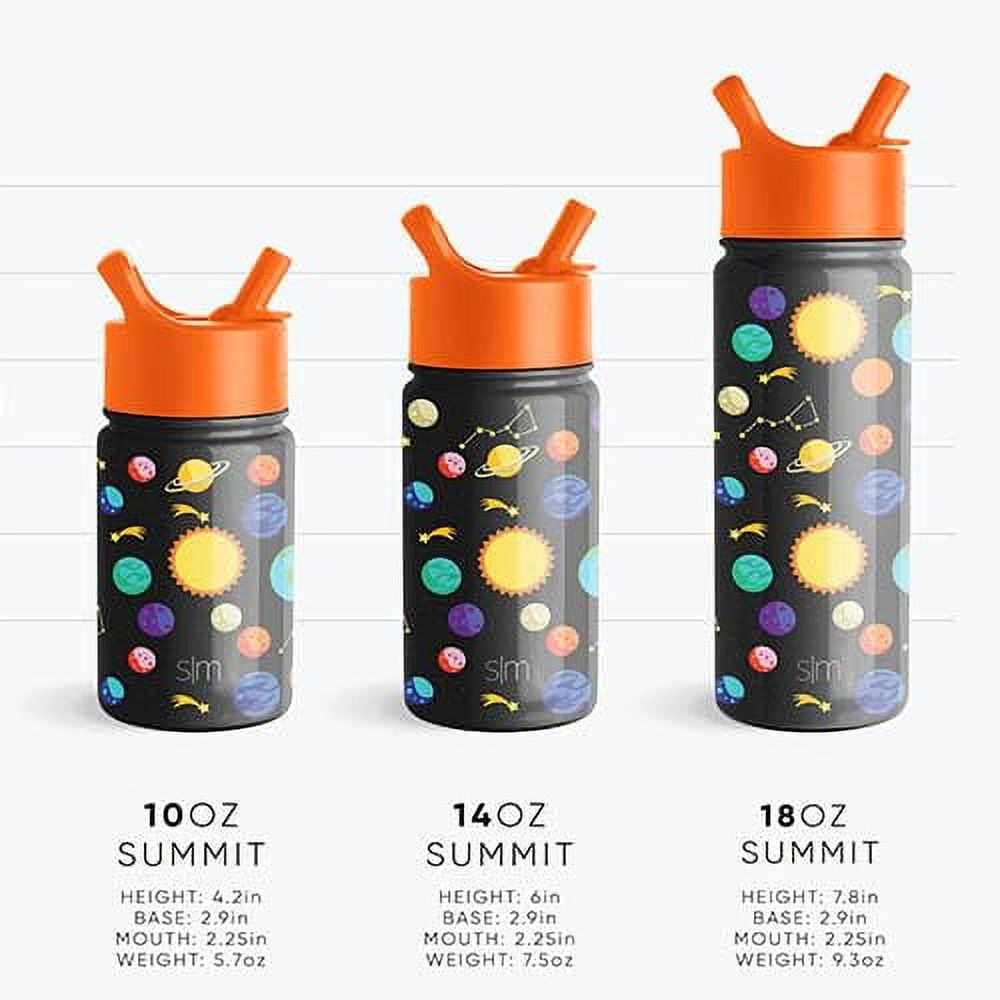 Simple Modern CoComelon Kids Water Bottle with Straw Lid | Insulated Stainless Steel Reusable Tumbler for Toddlers, Girls | Summit Collection | 14oz, CoComelon Pink Melon C688J