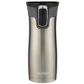 Contigo AUTOSEAL West Loop 2.0 Travel Mug, 16 oz., Stainless Steel with Black Button C098H