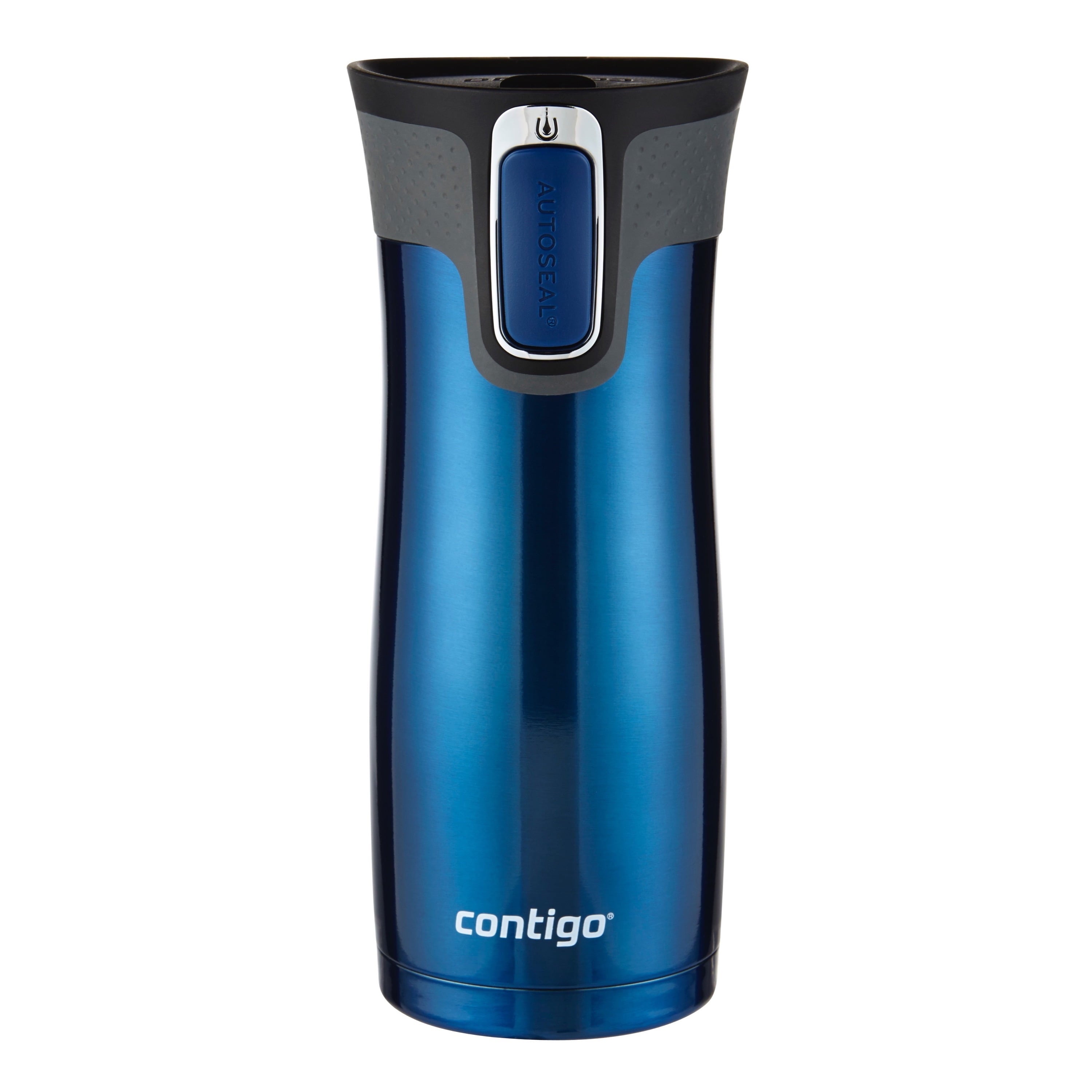 Contigo AUTOSEAL West Loop 2.0 Travel Mug, 16 oz., Stainless Steel with Black Button C098H