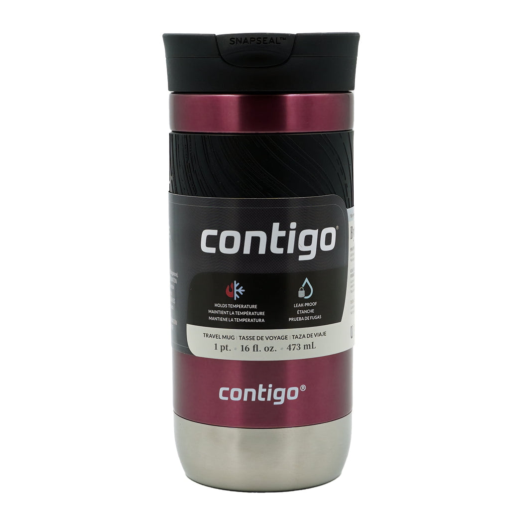 Contigo Byron 2.0 Stainless Steel Travel Mug with SNAPSEAL Lid and Grip, 16oz. C050S