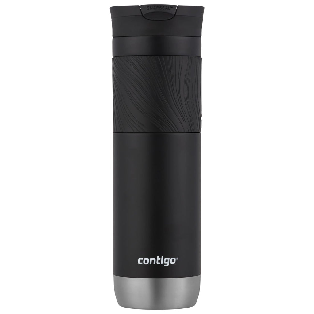 Contigo Byron 2.0 Stainless Steel Travel Mug with SNAPSEAL Lid and Grip in Black, 24 fl oz. C002M