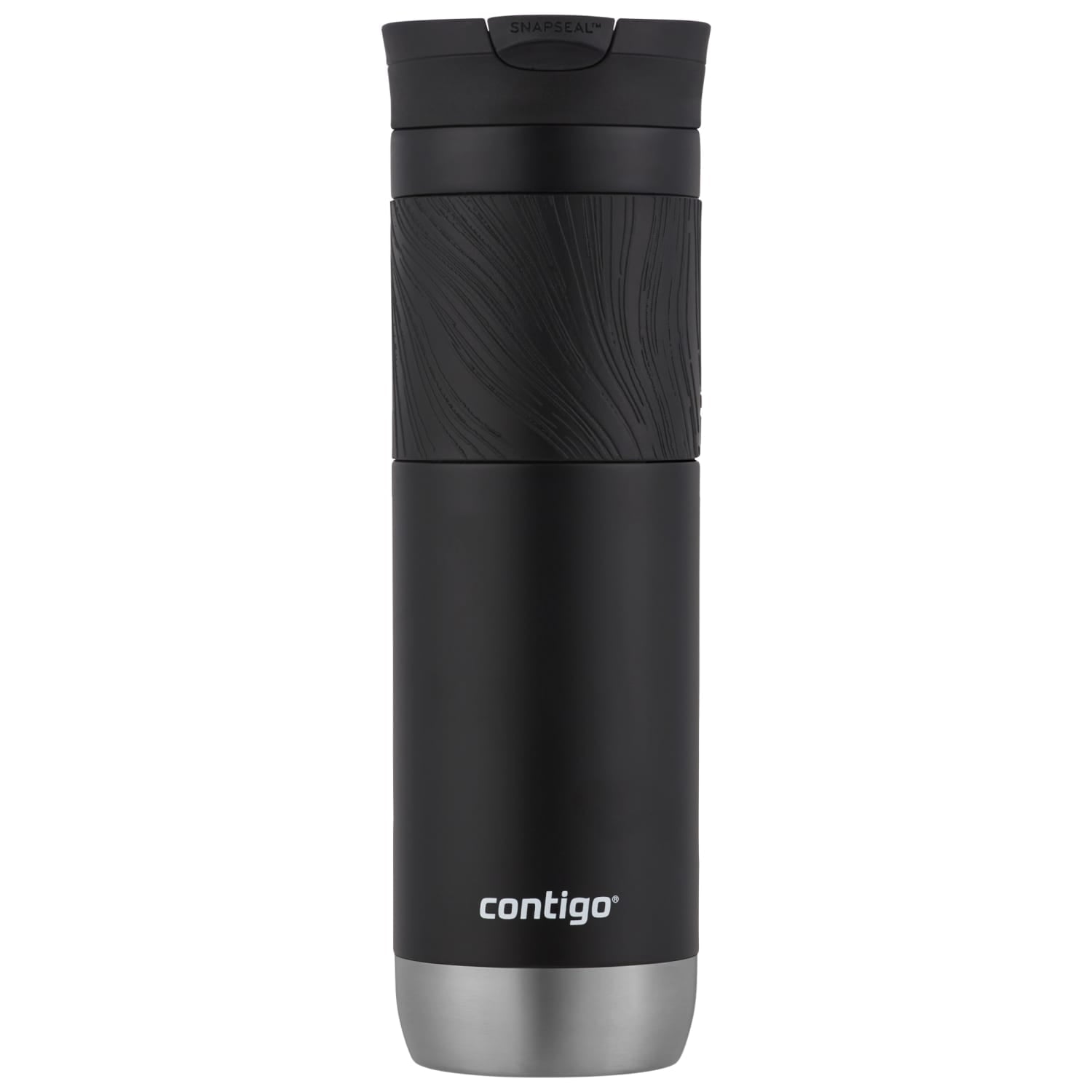 Contigo Byron 2.0 Stainless Steel Travel Mug with SNAPSEAL Lid and Grip in Black, 24 fl oz. C002M