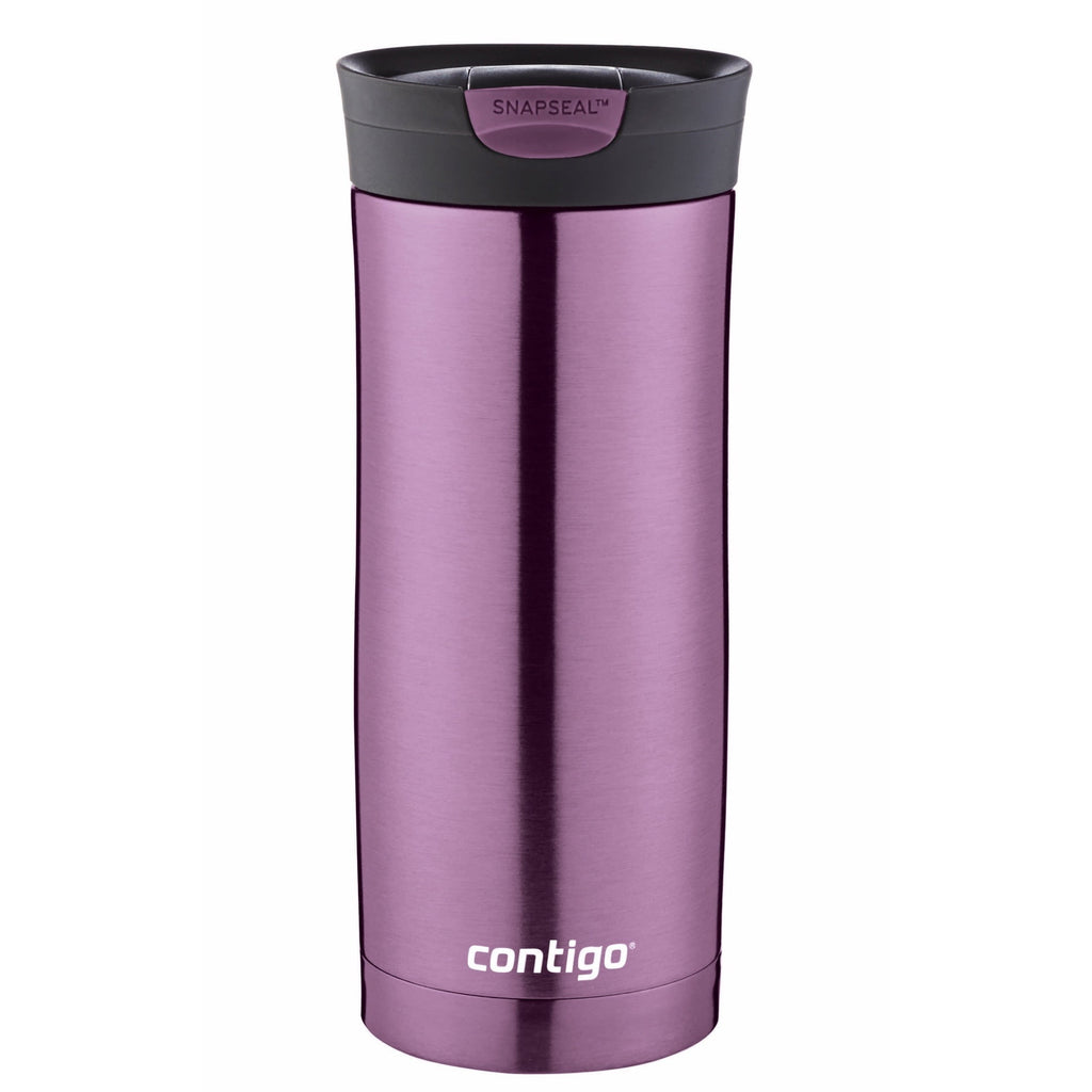 Contigo Byron Stainless Steel Travel Mug with SNAPSEAL Lid Purple Radiant Orchid, 16 fl oz. C079N