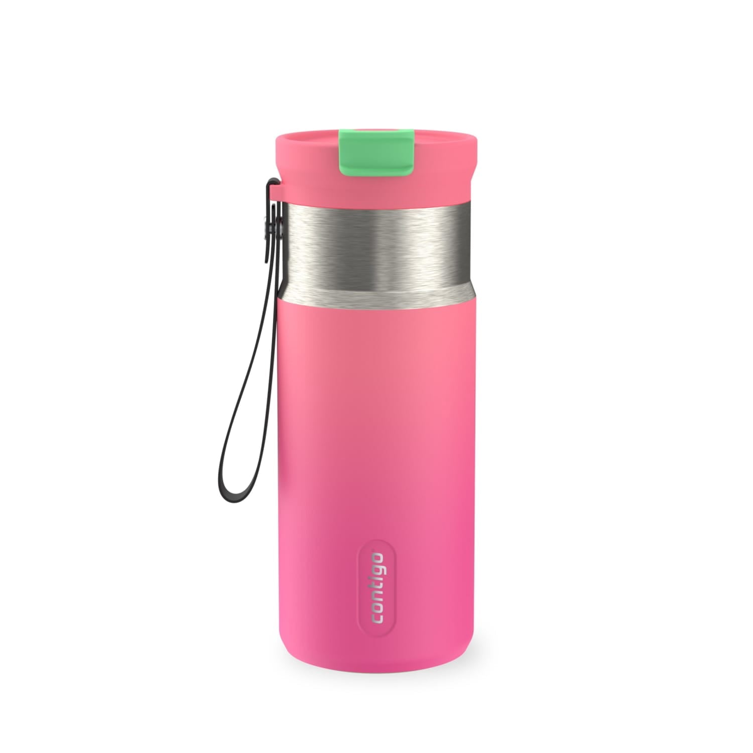 Contigo DualSip 16 oz Compact Leakproof Insulated Water Bottle with 2-Way Lid C049H