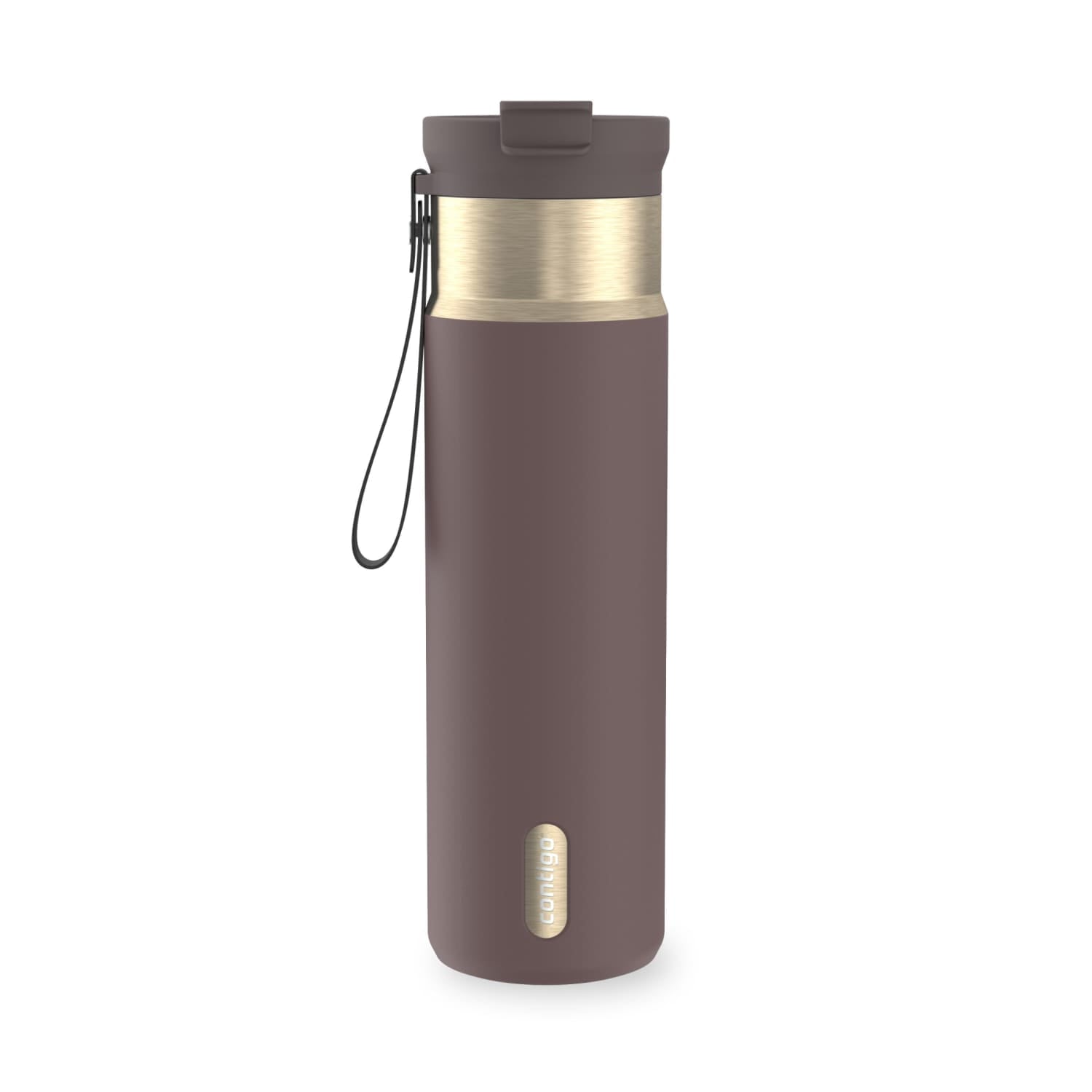 Contigo DualSip 24 oz Leakproof Insulated Water Bottle with Carrying Strap and 2-Way Lid C041V