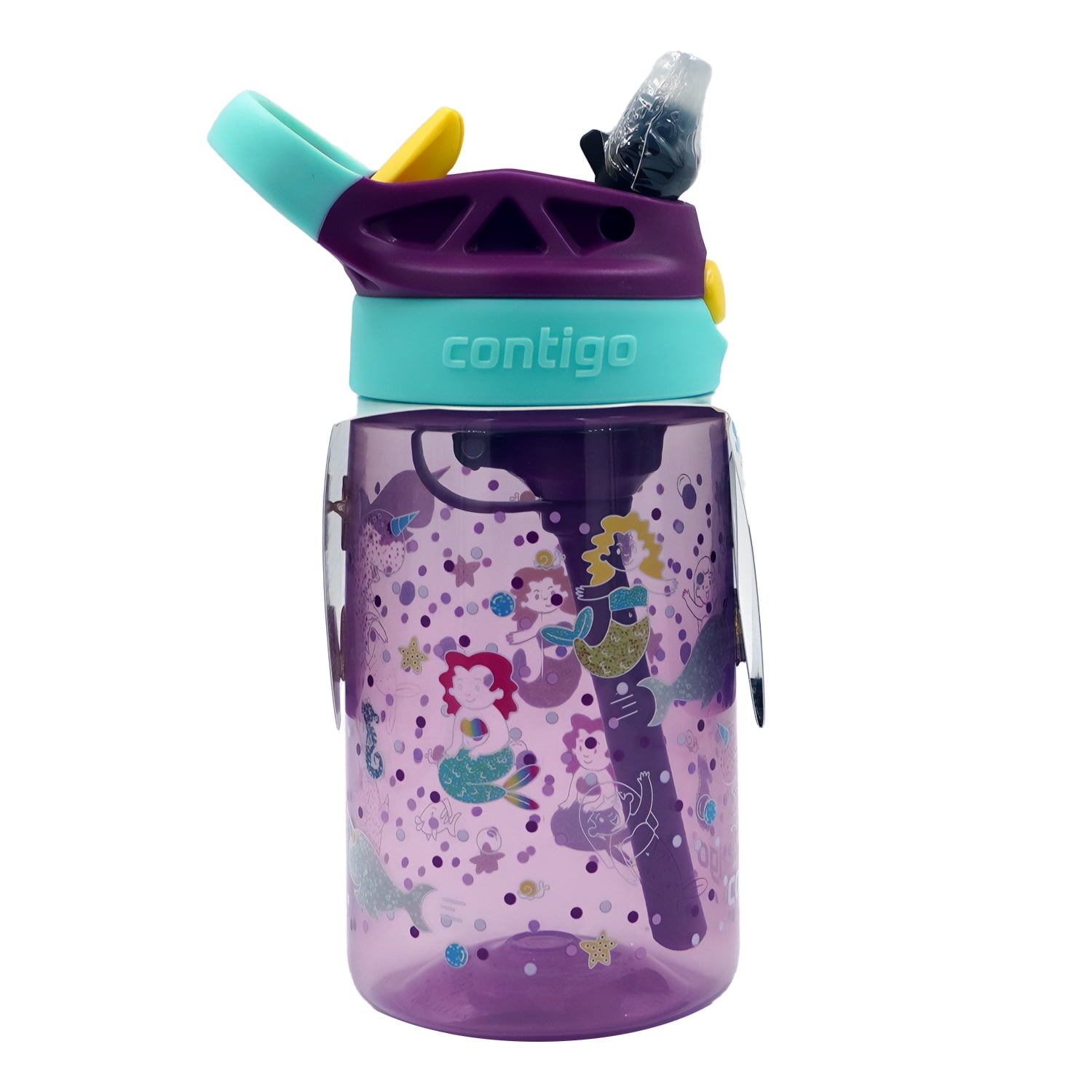 Contigo Kids Water Bottle with Redesigned AUTOSPOUT Straw, 14 oz, Grape Forest Haven C003Z