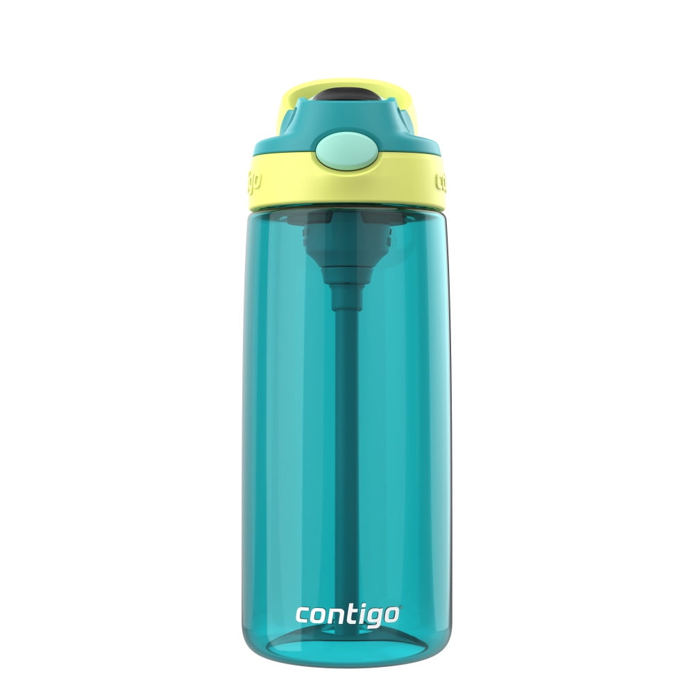 Contigo Kid's 20 oz. AutoSpout Straw Water Bottle - Juniper/Limelight C032F