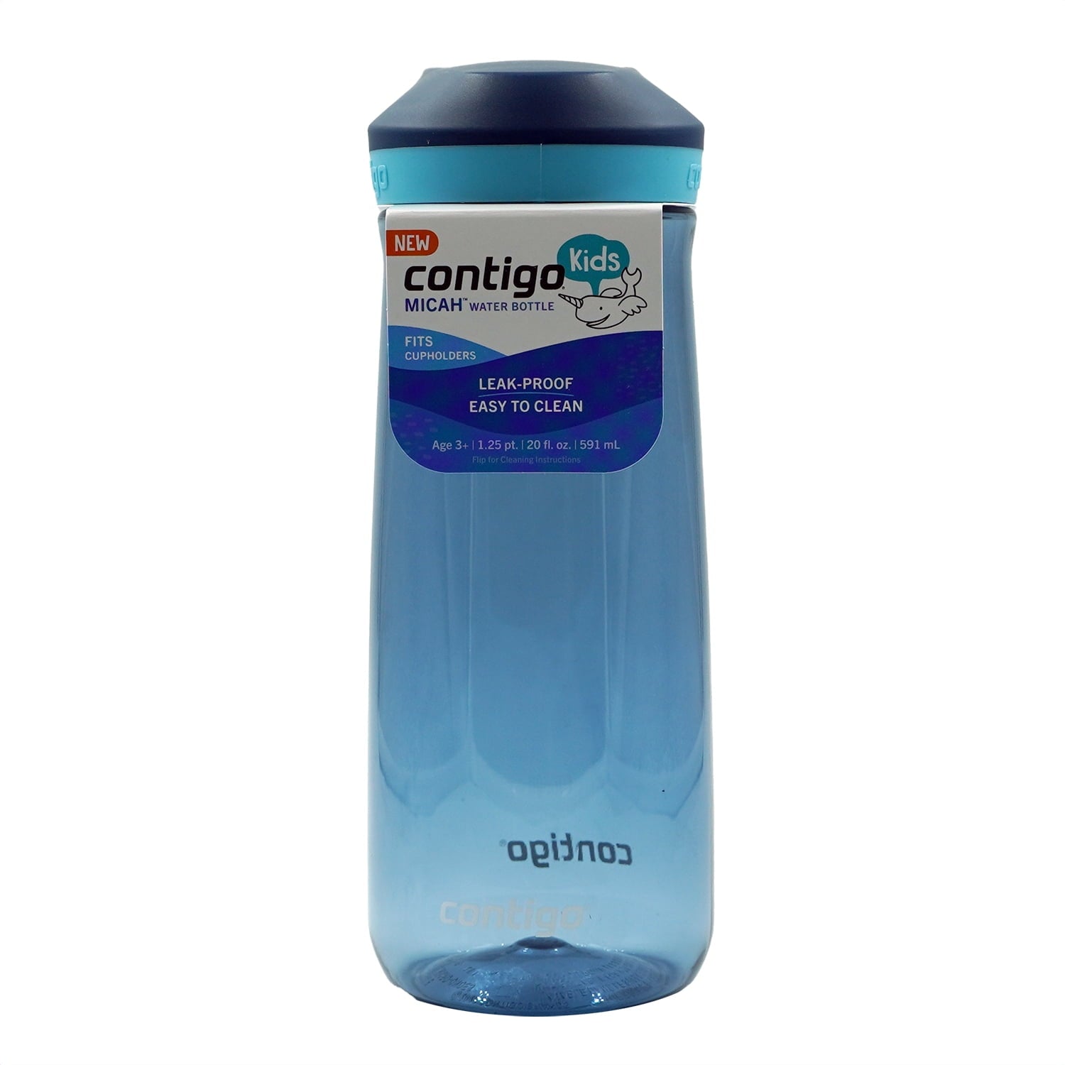 Contigo Kid's 20 oz. Micah Water Bottle w/ Simple Lid - Pineapple/Cool Lime C046A