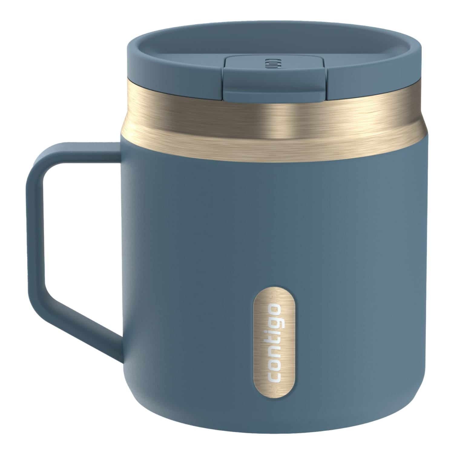 Contigo SnapSeal Leakproof Stainless Steel Reusable Travel Tumbler,Black/Bronze, 14 oz C027C