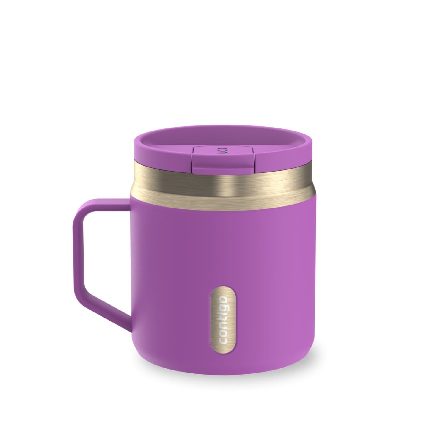 Contigo SnapSeal Leakproof Stainless Steel Reusable Travel Tumbler,Black/Bronze, 14 oz C027C