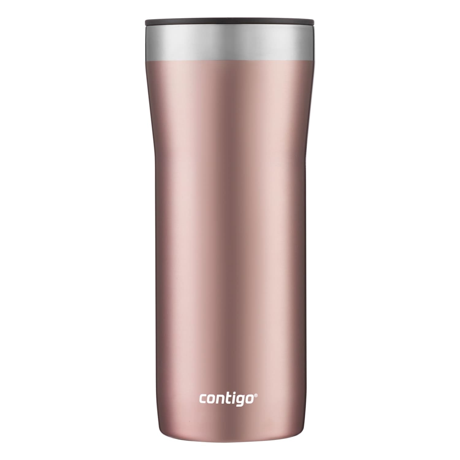 Contigo Streeterville Stainless Steel Tumbler with Plastic Straw and Splash-Proof Lid, Licorice, 32 fl. oz C122Z