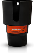 Cup Holder Expander - Fits Hydro Flasks 32/40 oz, Nalgene,  &amp; Large Bottles up to 3.8  Wide - for  up to 3.2  Wide - Black C226Z