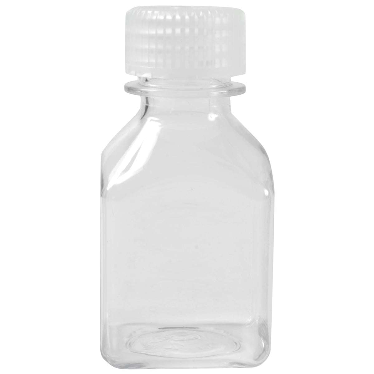 Nalgene Transparent Lexan Polycarbonate Square Storage Bottle - 8 oz. - Clear C184V