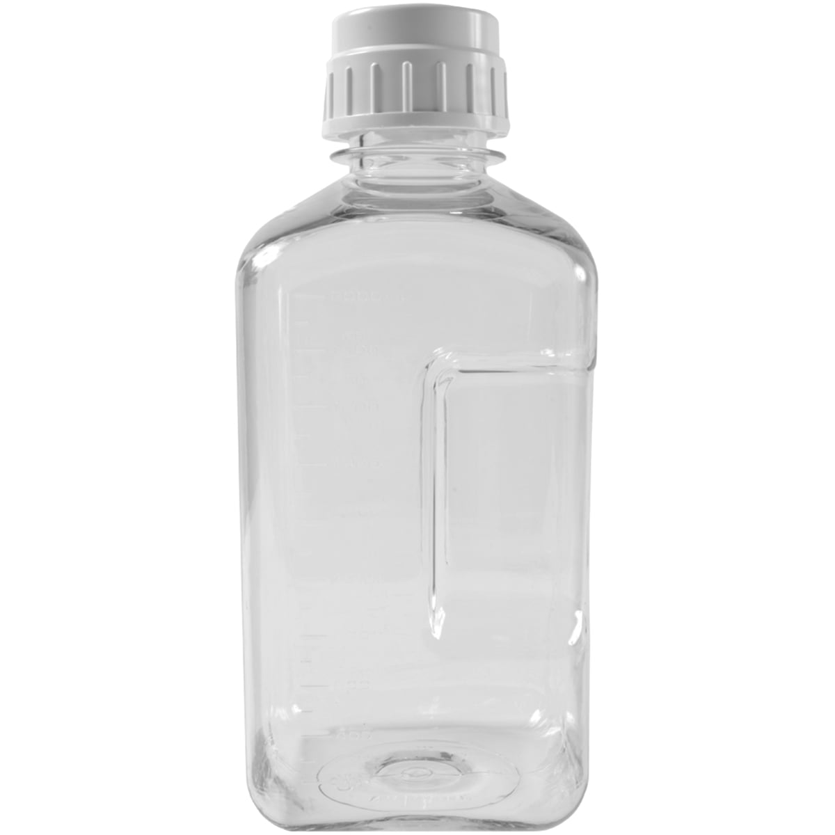 Nalgene Transparent Lexan Polycarbonate Square Storage Bottle - 8 oz. - Clear C184V