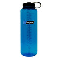 Nalgene Sustain Tritan BPA-Free Water Bottle Made with Material Derived from 50% Plastic Waste (using ISCC certified mass balance), 48 OZ, Wide Mouth, Blue C147G