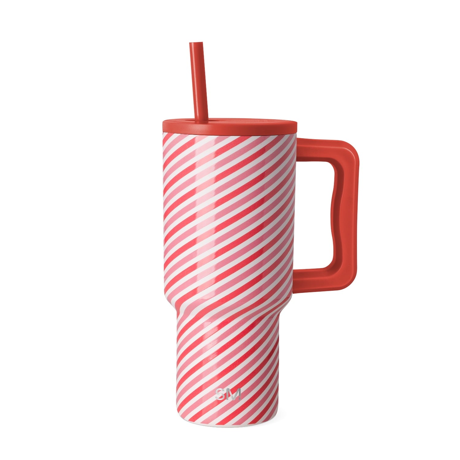 Simple Modern 30 fl oz Insulated Stainless Steel Trek Tumbler with Straw Lid | Seaglass Sage and Cream Checkmate C690C