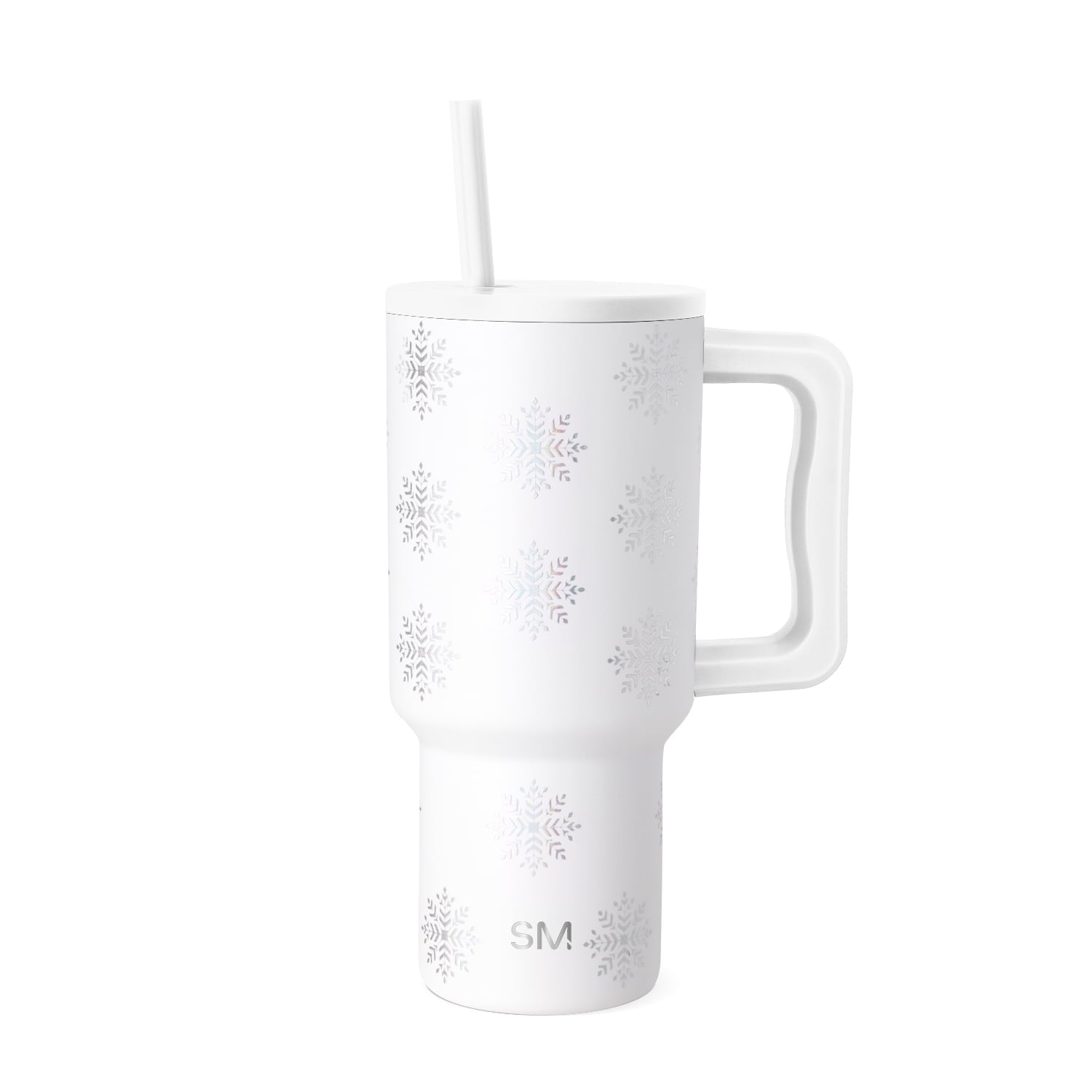 Simple Modern 30 fl oz Insulated Stainless Steel Trek Tumbler with Straw Lid | Seaglass Sage and Cream Checkmate C690C